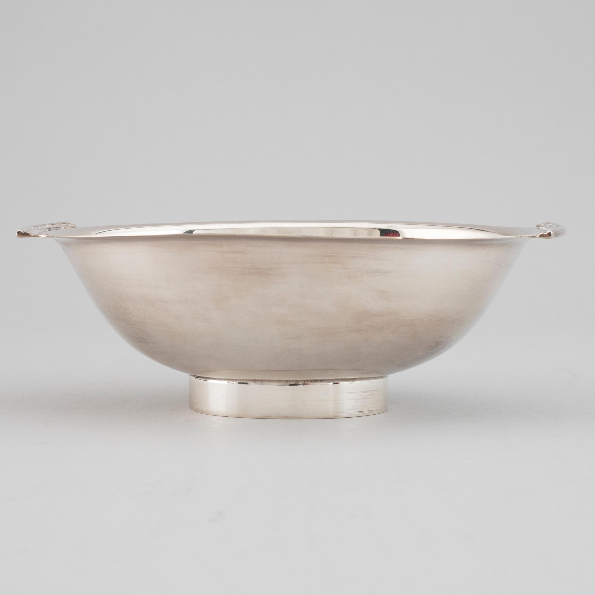 VERA FERNGREN, bowl, silver, GAB, Stockholm 1966.