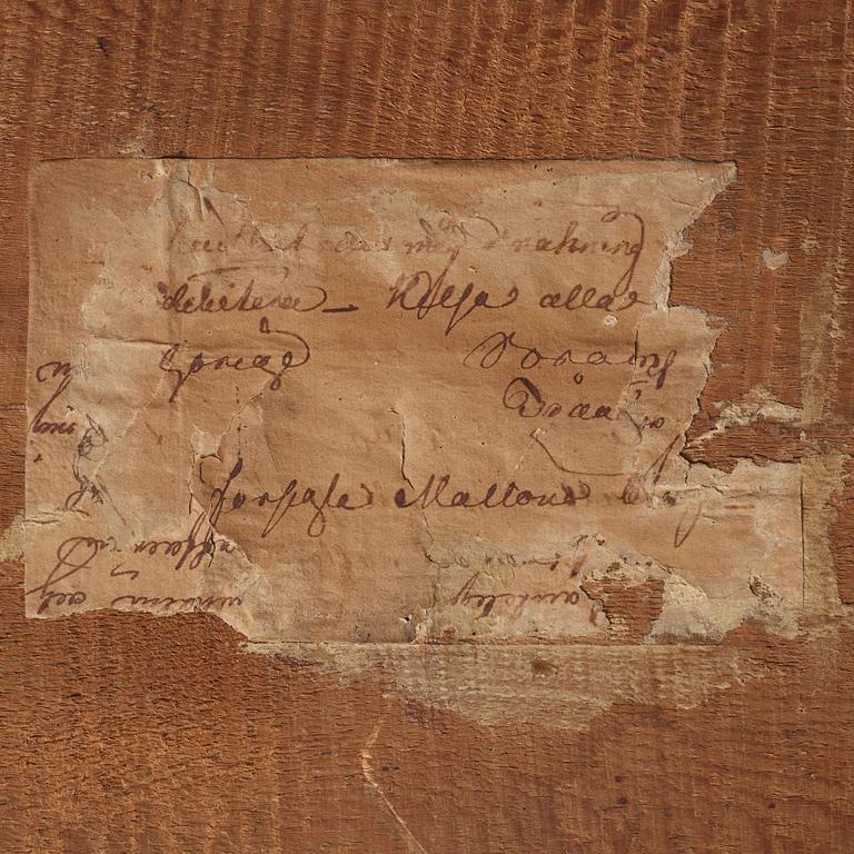 SPEGEL, GESÄLLPROV, av Frantz Strandberg, Stockholm 1773, rokoko/gustaviansk.