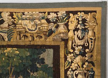 A tapestry, "Verdure", tapestry weave. 267,5-269,5 x 247-256 cm. Flanders 17th century.