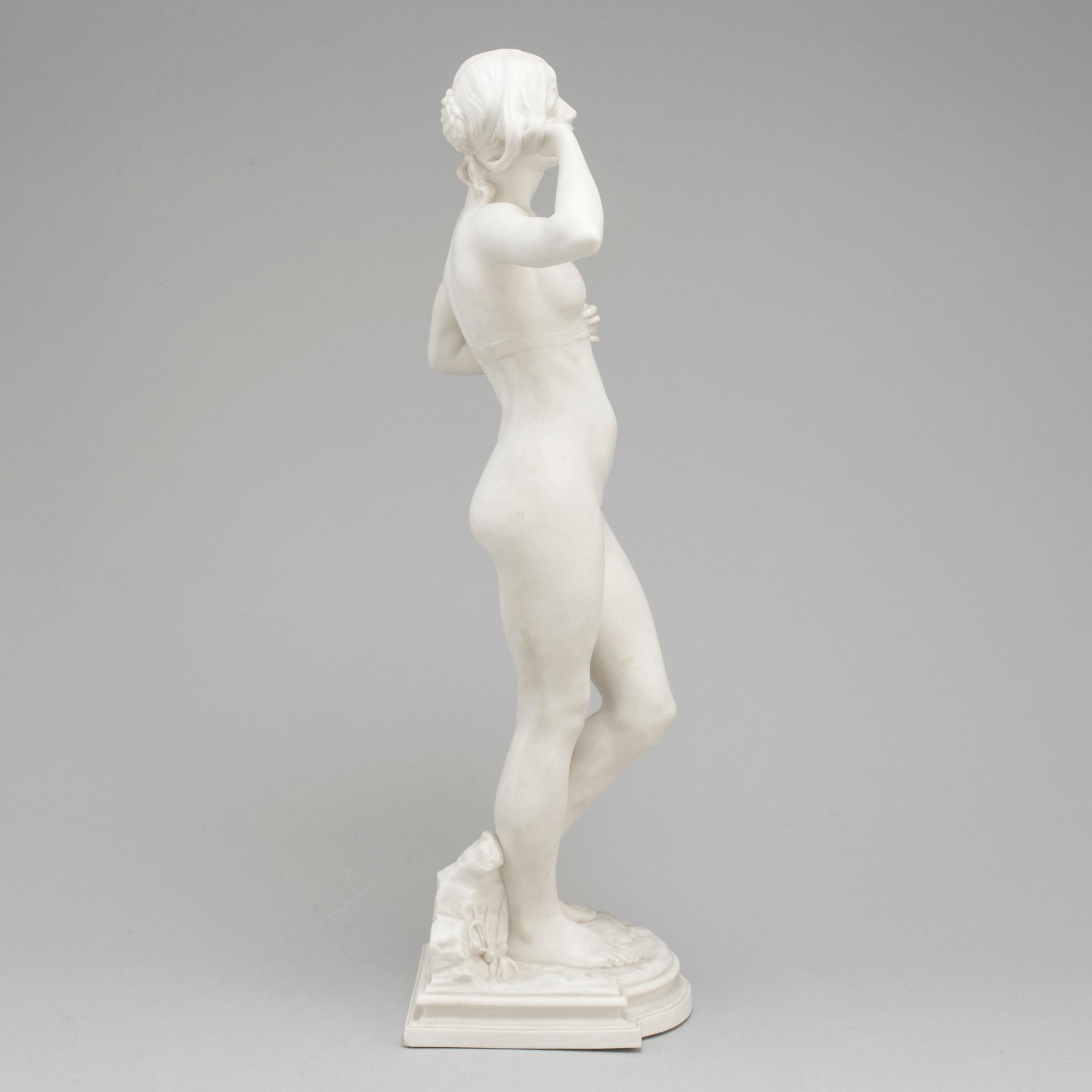 PER HASSELBERG, after. A porcelain skulpture from Gustafsberg, 1900.