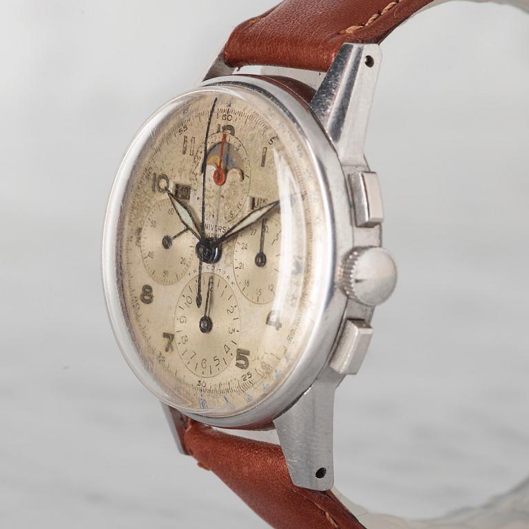 UNIVERSAL GENÈVE, Tri-Compax, kronograf, armbandsur, 34,5 mm,