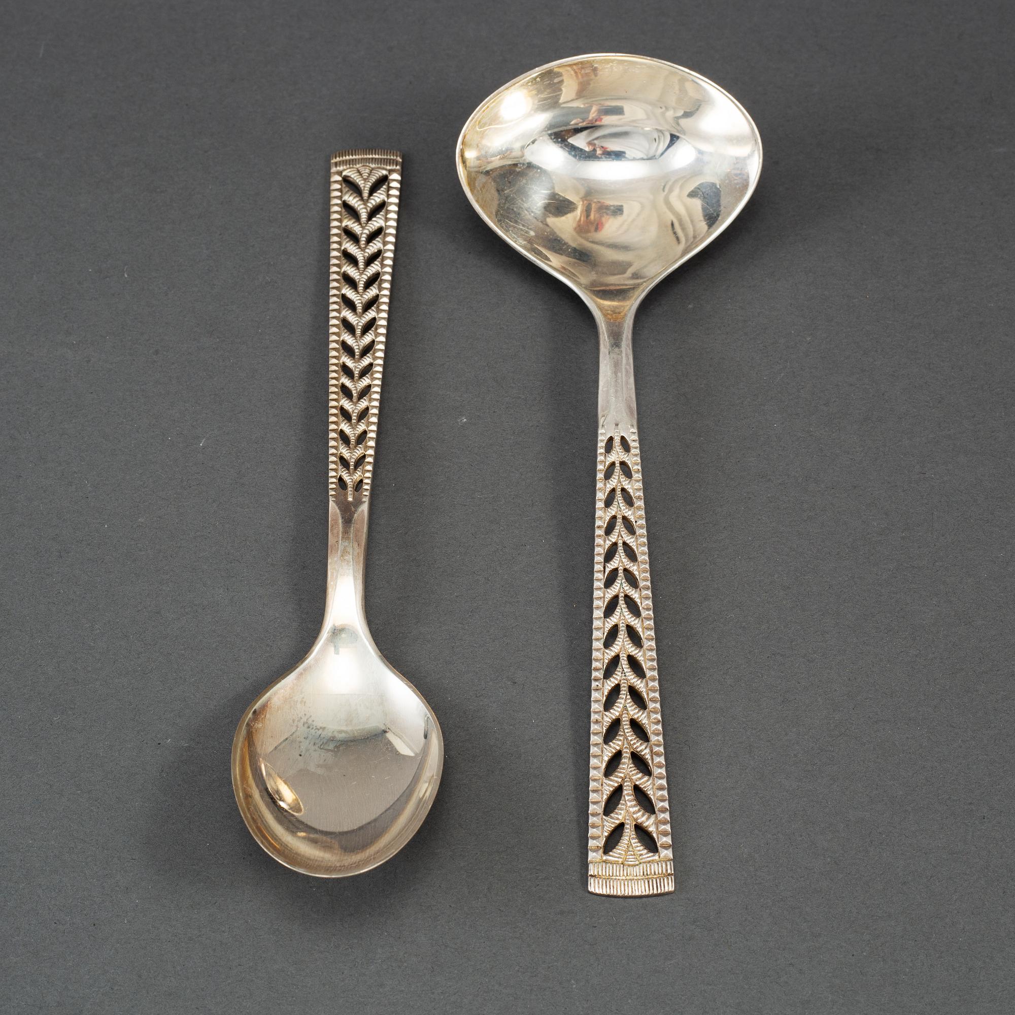 114 psc 830 silver cutlery, Norway 20th century.