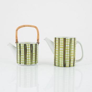 Stig Lindberg, tekanna och kaffekanna, Gustavsberg Studio.