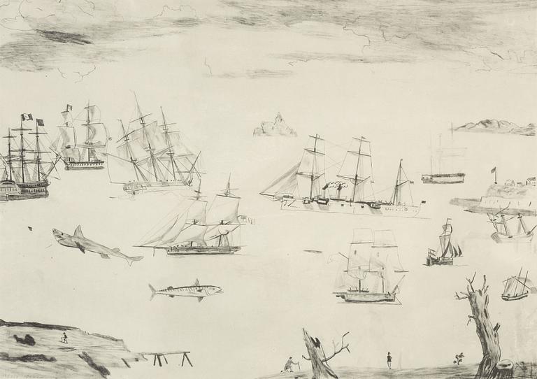 Jockum Nordström, lithograph, signed Jockum and numbered 133/250.