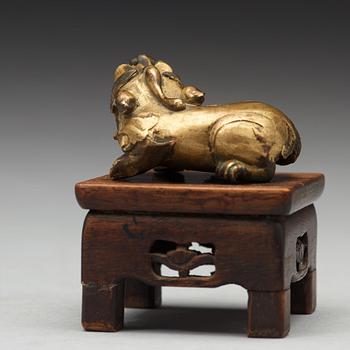 FIGURIN, brons. Qingdynastin (1644-1912).