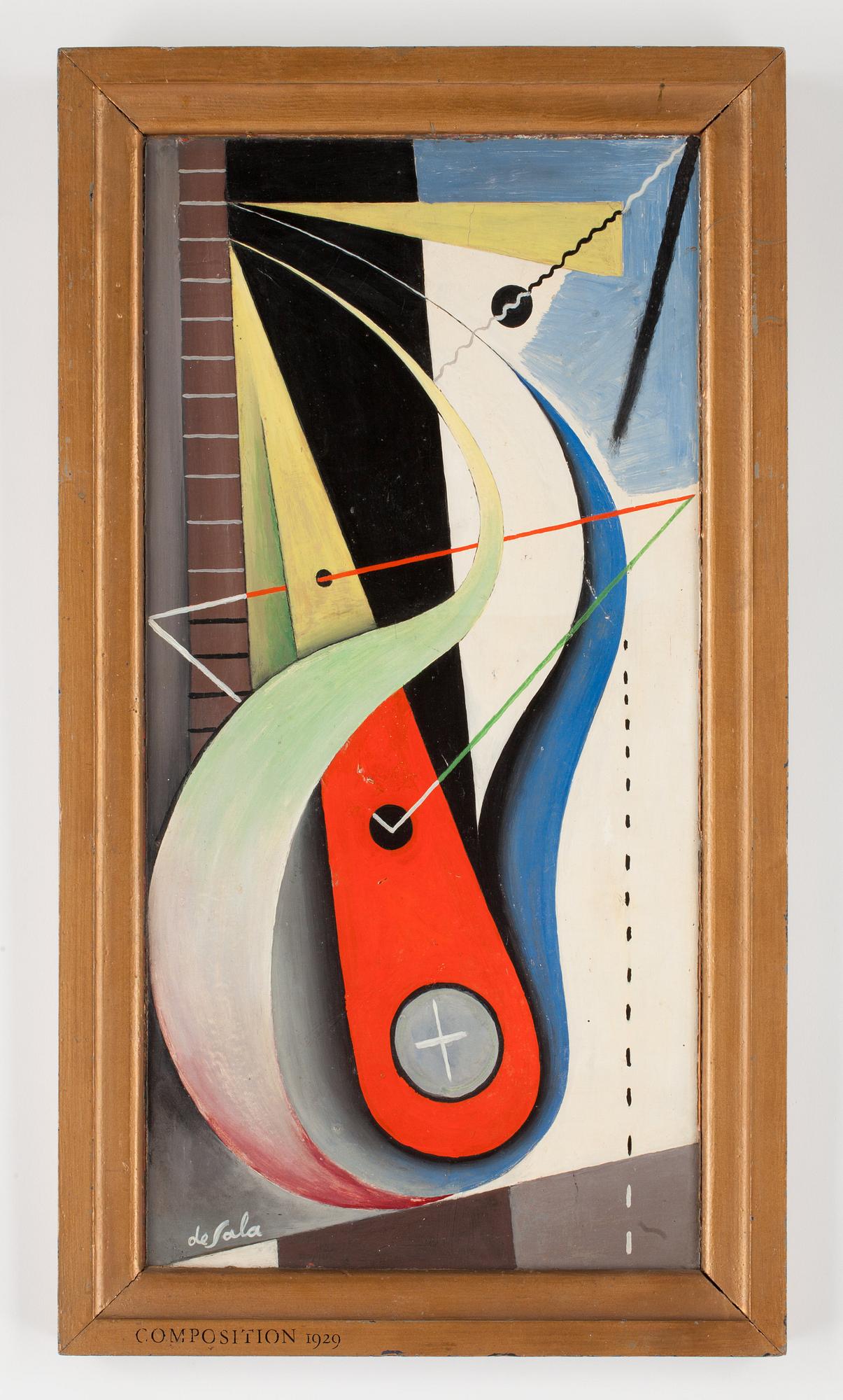 Eugéne de Sala, "Komposition (Le Coq Hardi)" (Composition).