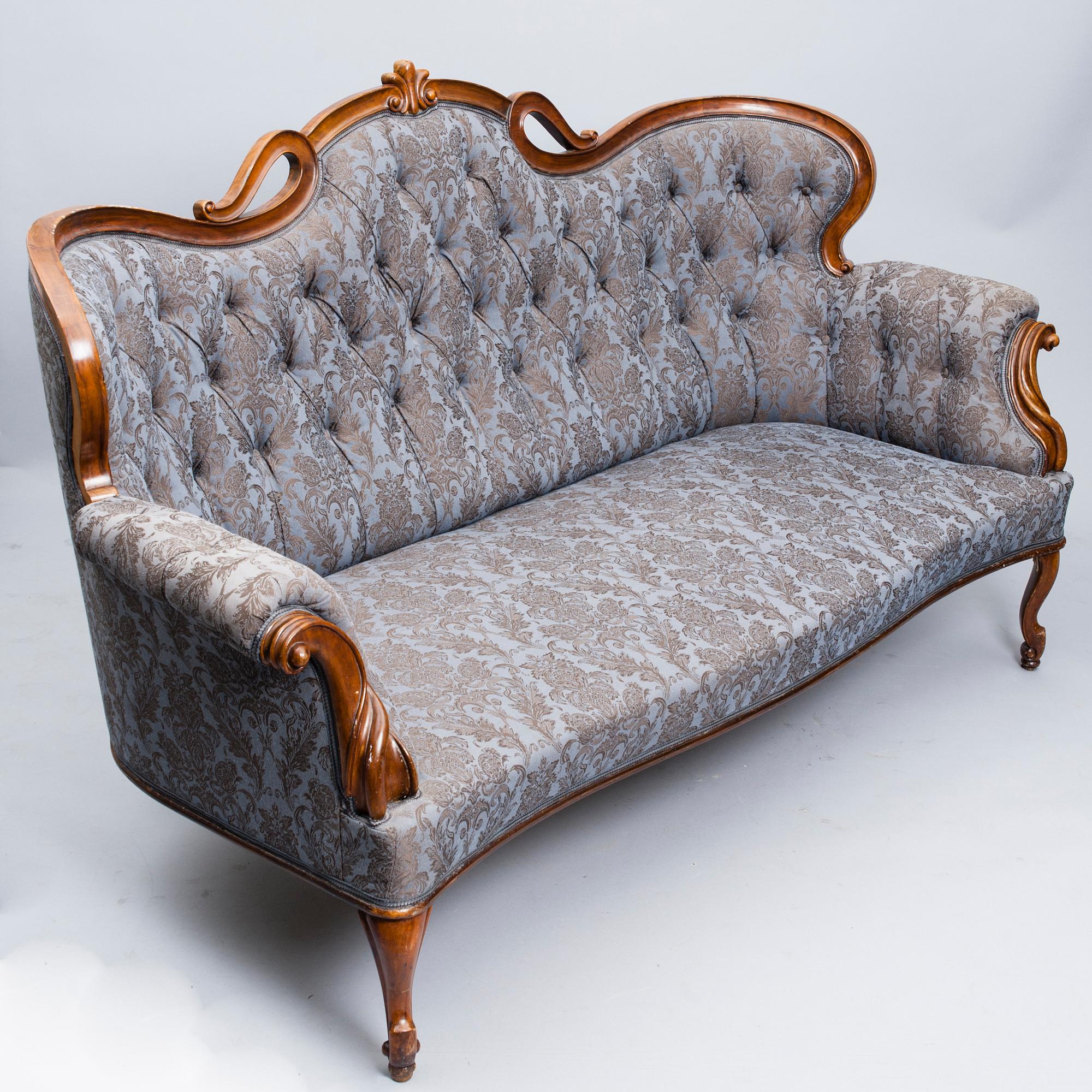 SOFFA, rokokostil, 1800-talets slut.