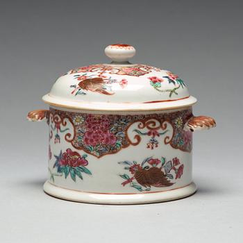 A famille rose tureen with cover, Qing dynasty, Yongzheng (1723-35).