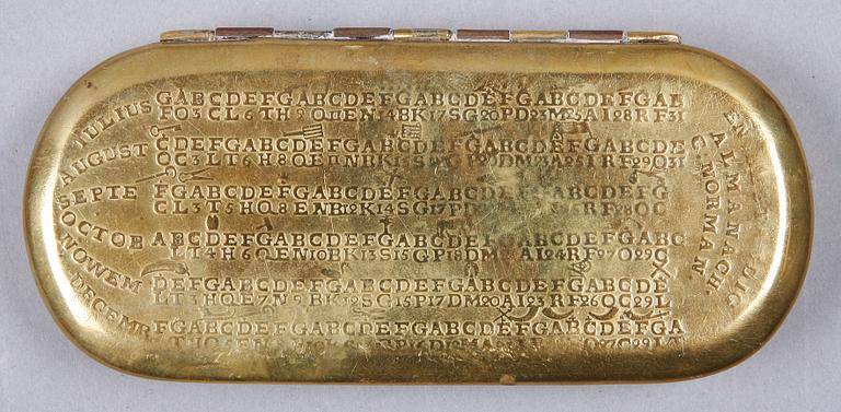 DOSOR, 2 st, mässing. 1800 resp 1900-tal.