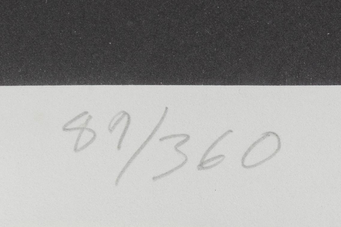 Yrjö Edelmann, färglitografi, 1996, signerad 89/360.