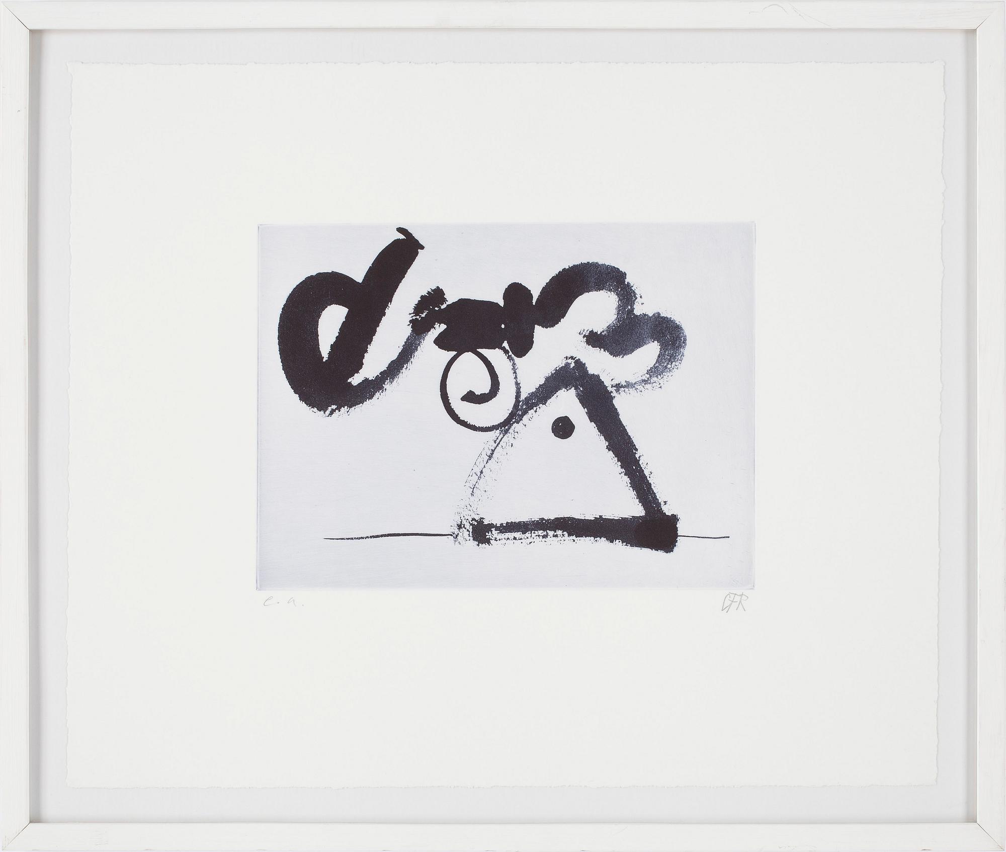 CARL FREDRIK REUTERSWÄRD, litografi, monogramsign, E.A.