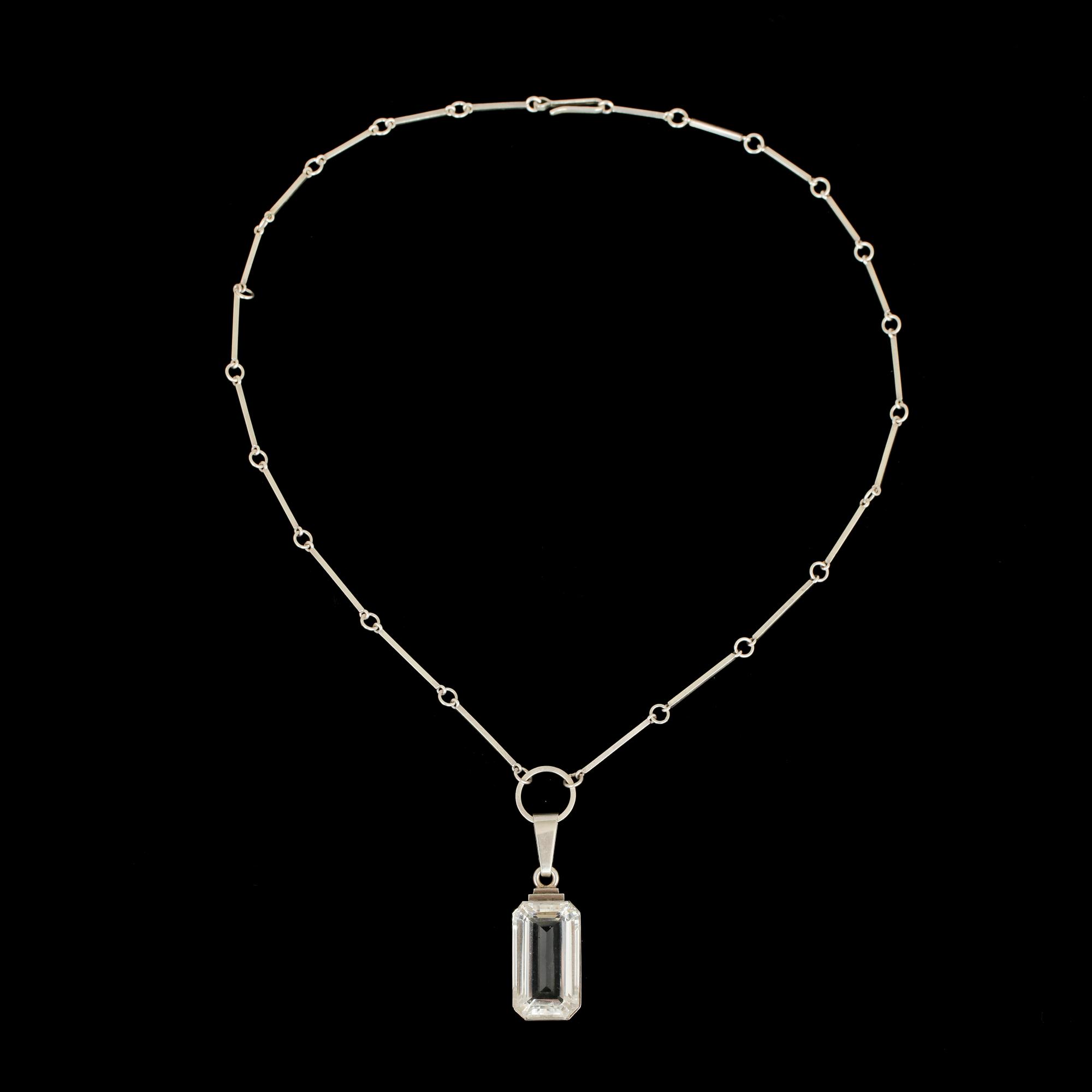 WIWEN NILSSON, hängsmycke, Lund 1947, sterling.