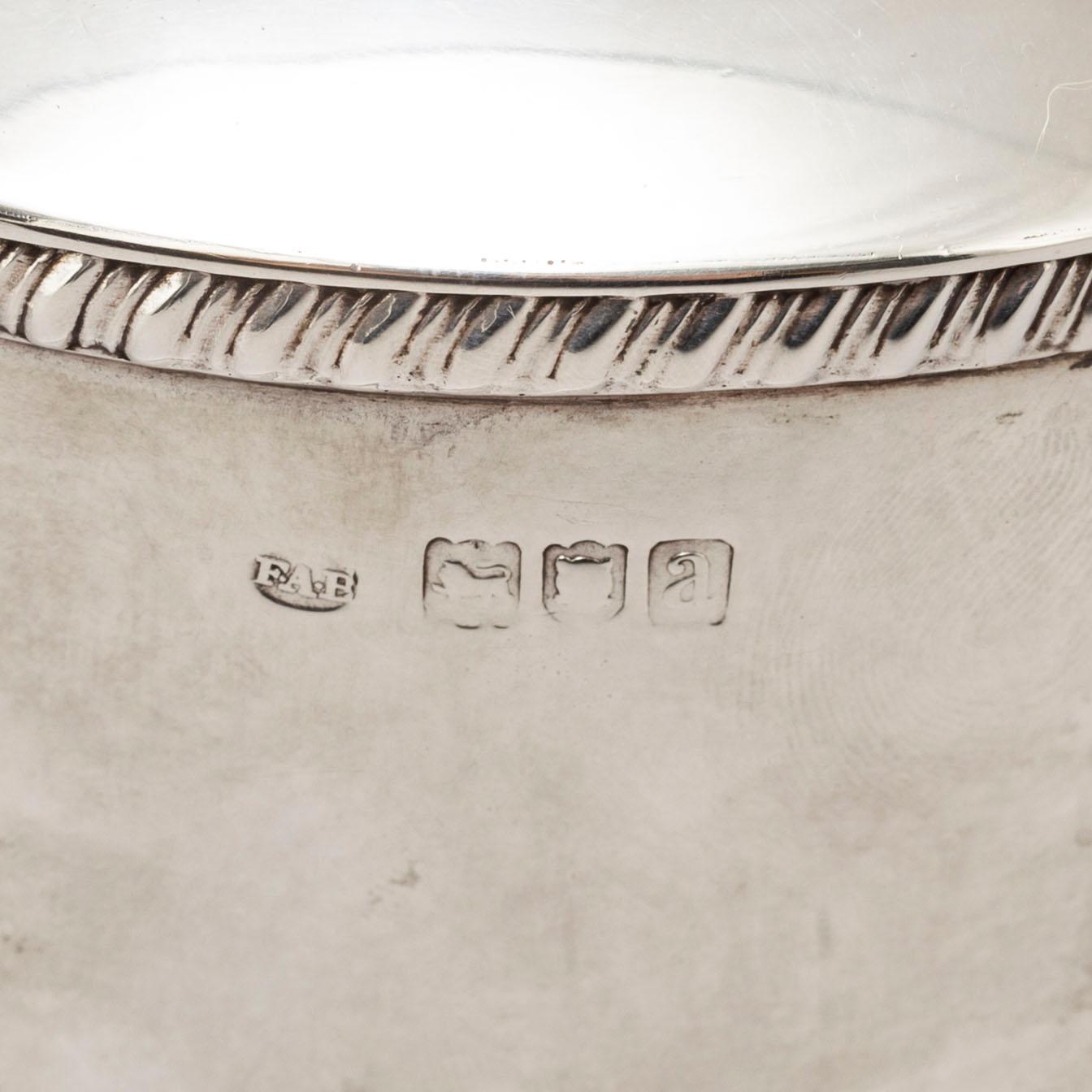 Frederick Augustus Burridge. A silver tea caddy, London 1896.