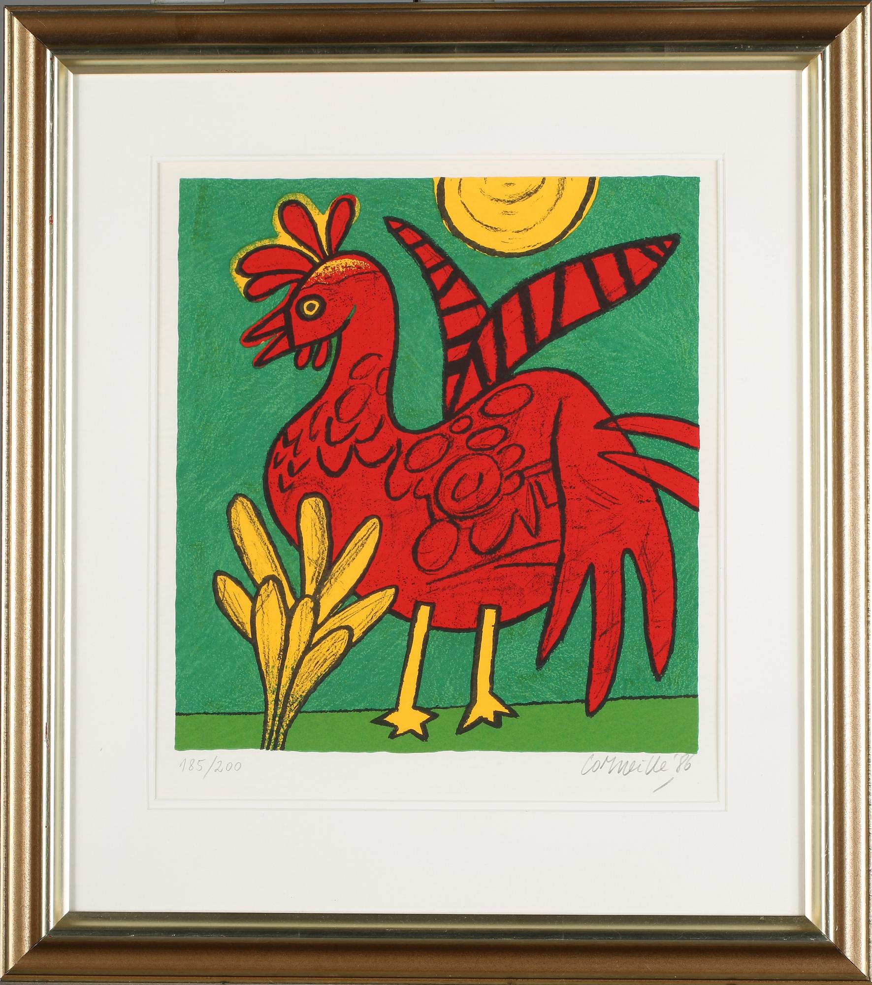 BEVERLOO CORNEILLE, 5 st litografier signerade, daterade 86 och numrerade 185/200, samt 2 st pussel.