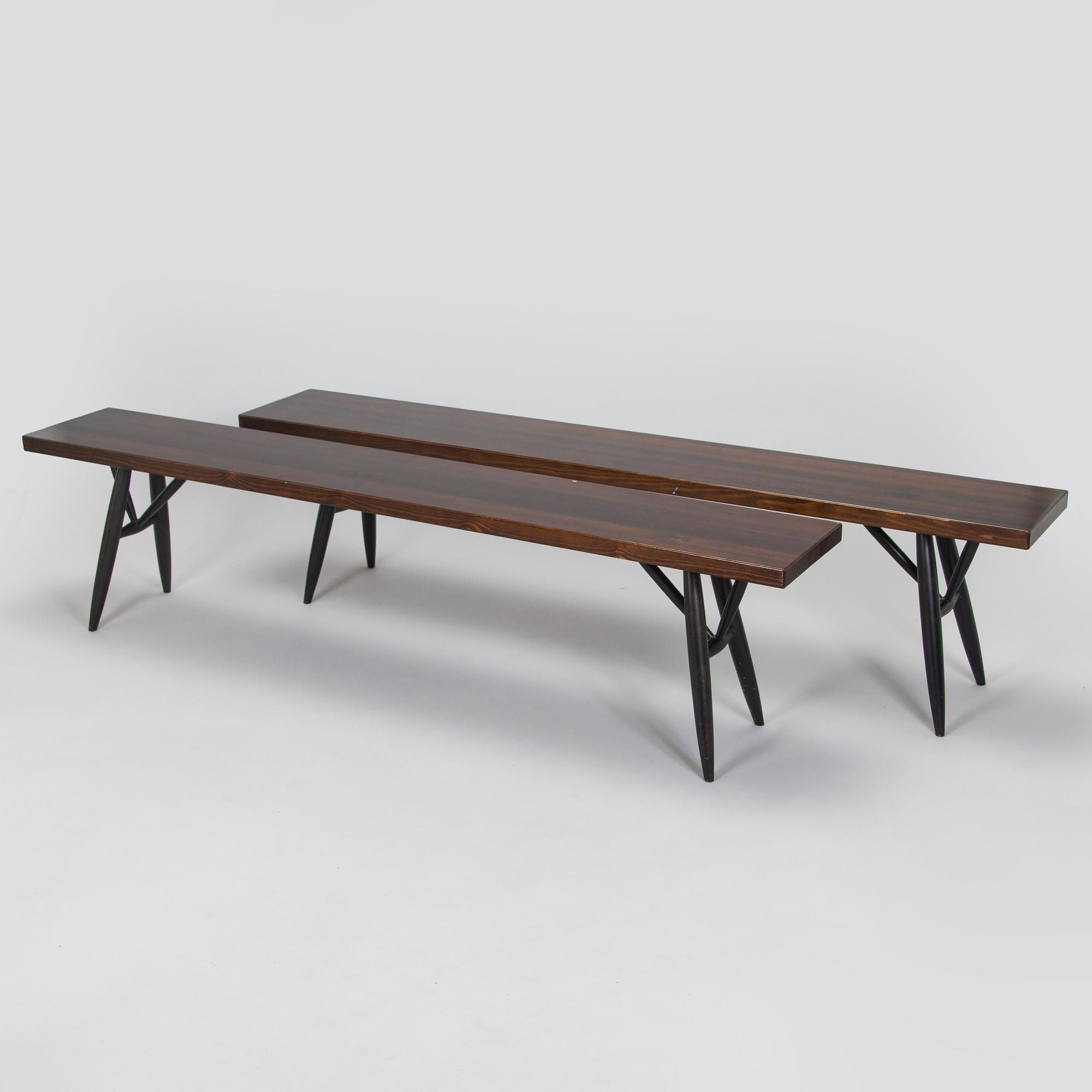 Ilmari Tapiovaara, Matbord och bänkar, 2 st "Pirkka" Aero Design Furniture Ltd 2000-tal.