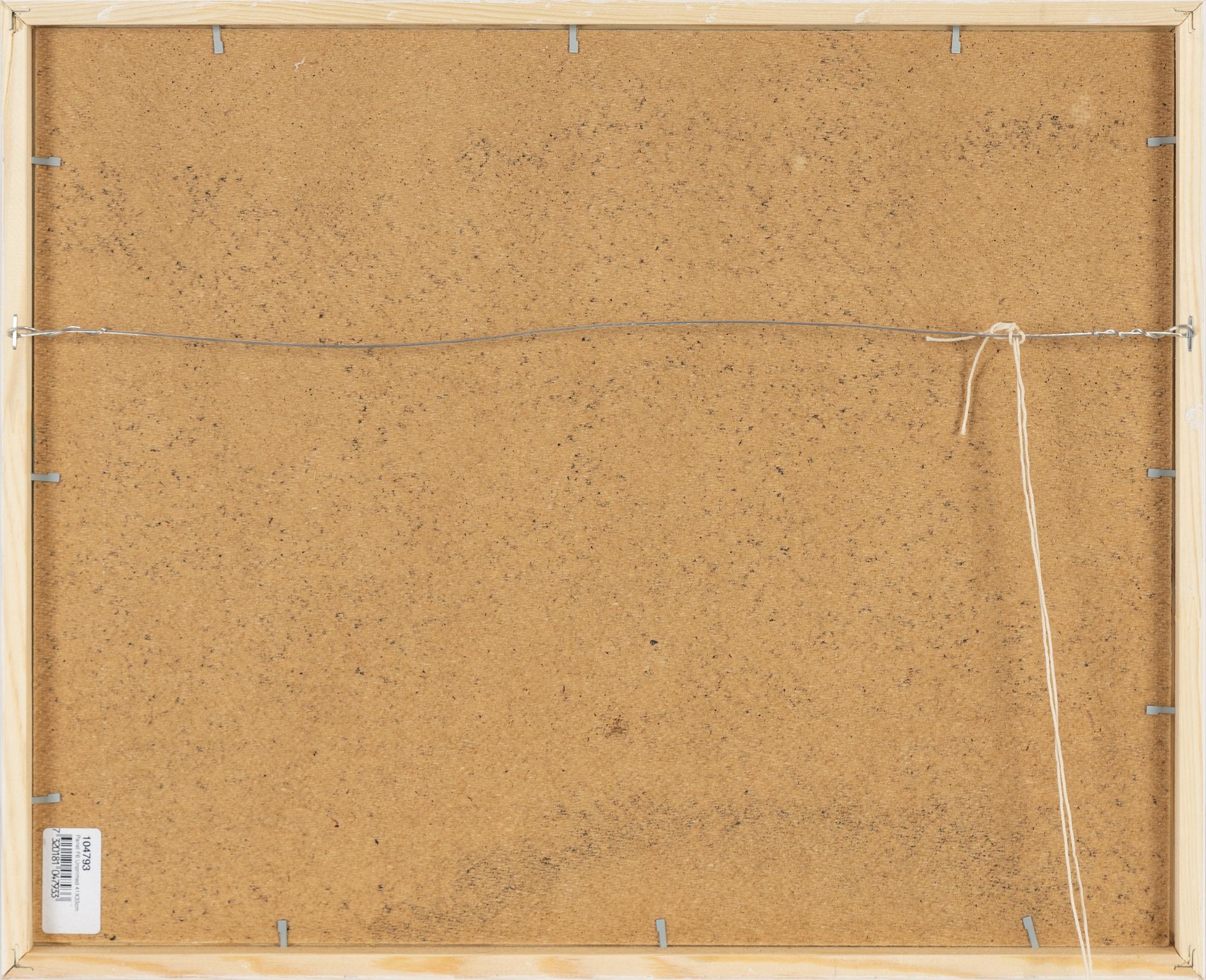 Ann-Marie Bäck, akryl på pannå, signerad.