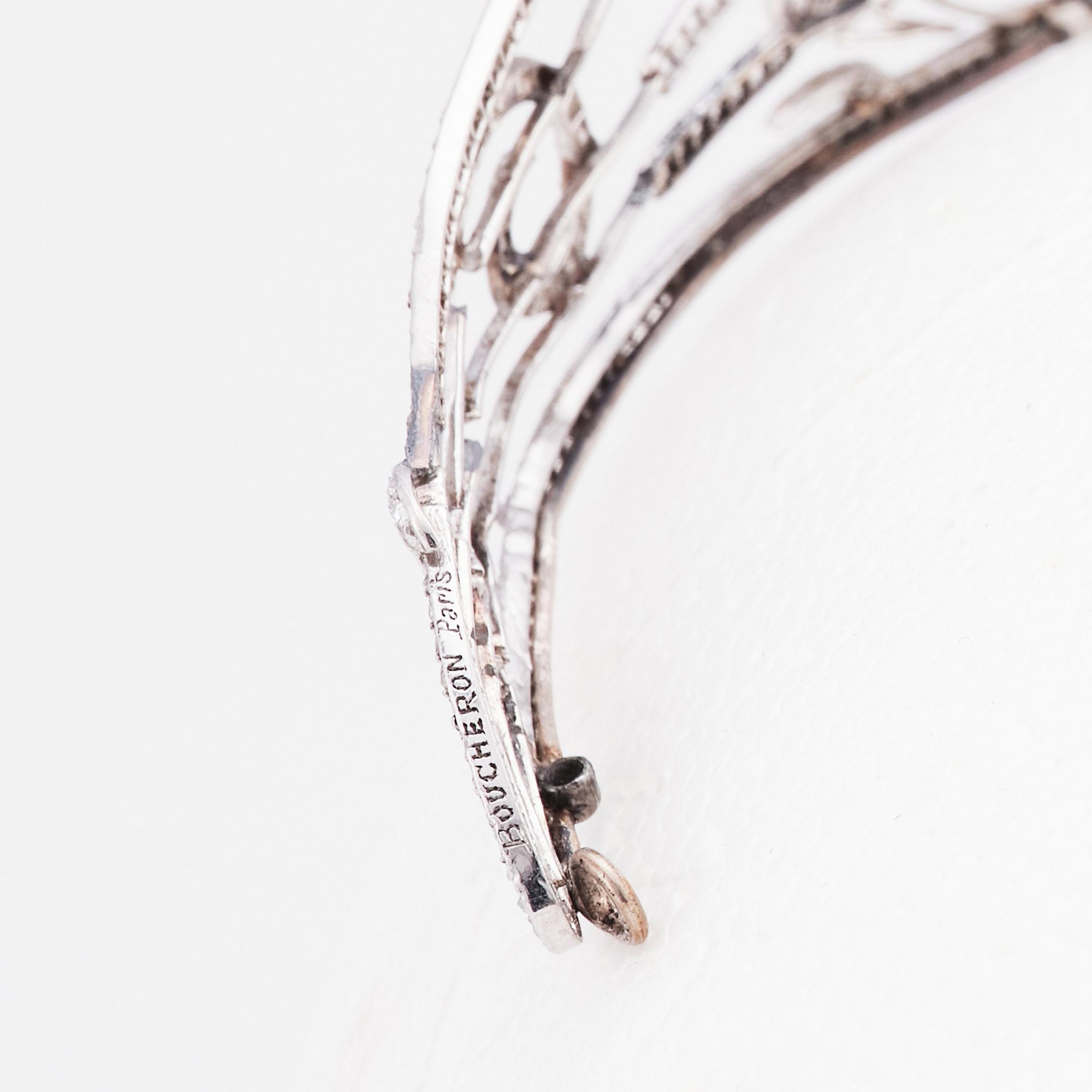 Tiara, Boucheron, 1909, platina med diamanter, signerad Boucheron Paris.