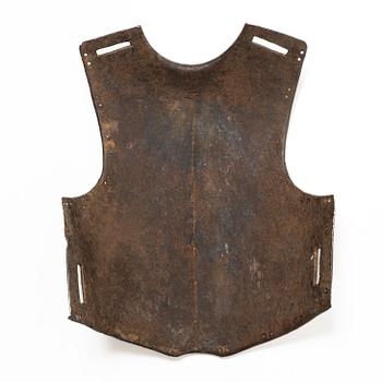 A Swedish cavalry cuirass, 1680s.