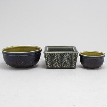 KÅGE VERKSTAD, a set of three stoneware bowls from the 1950's.