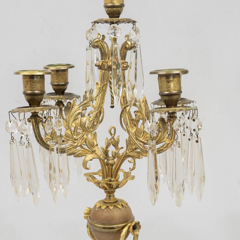 A pair of candelabra, circa 1900.