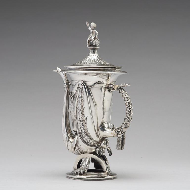 Jean-Baptiste Vaillant, kanna/pokal, silver, S:t Petersburg 1858.