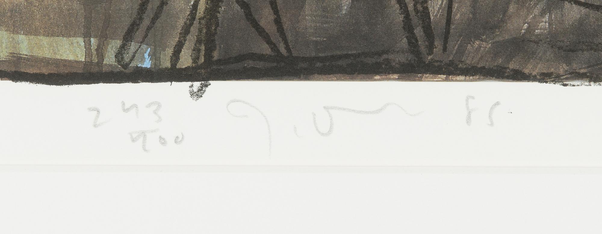 Jim Dine, offset, signed and dated 1985, numbered 243/400.