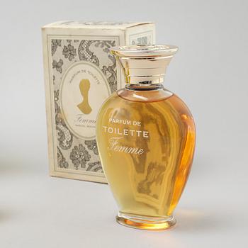 MARCEL ROCHAS, factices, "Femme", five perfumebottles.