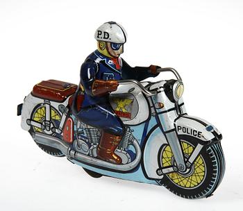 PARTI LEKSAKSFORDON, 5 delar, plåt, Japan, 1900-tal.