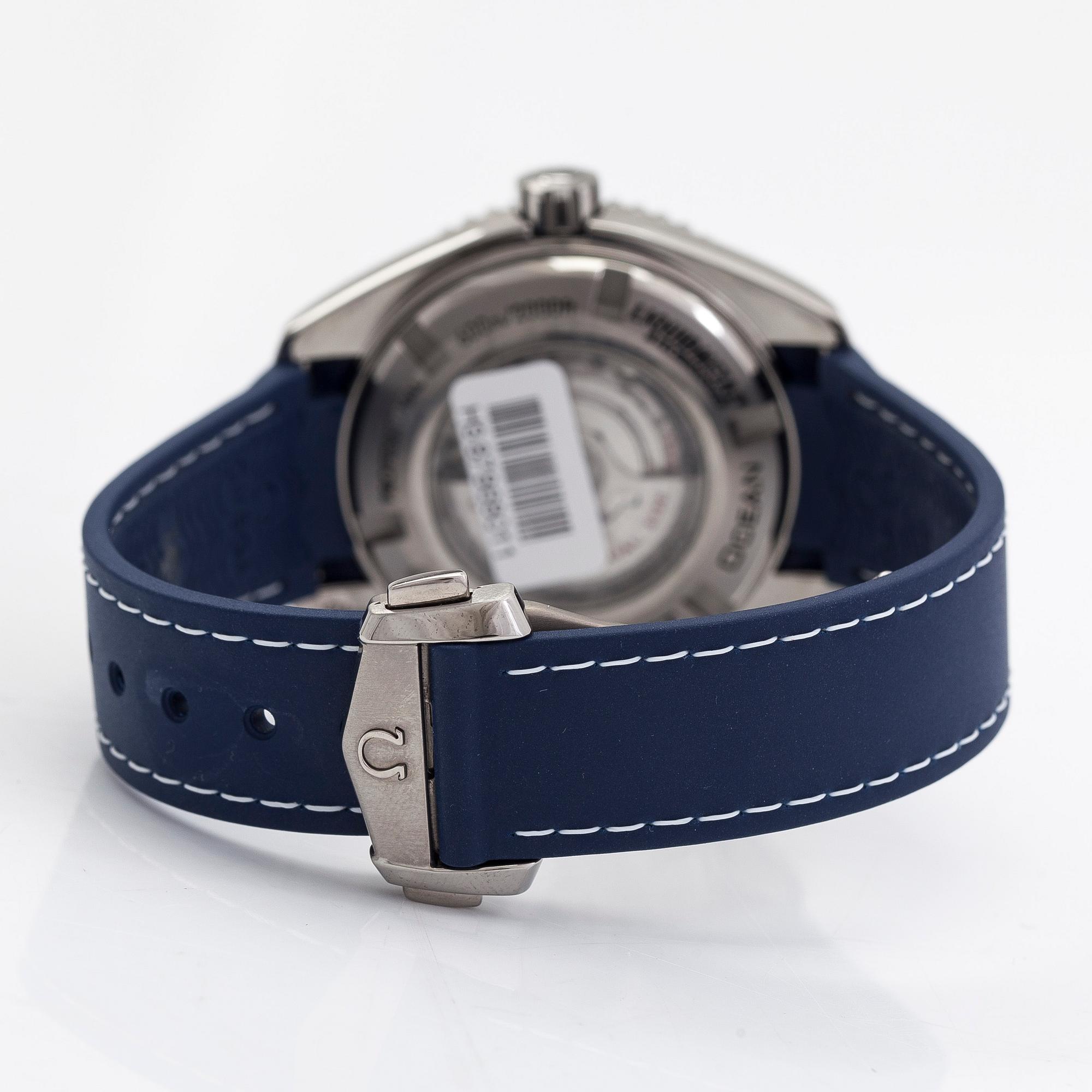 Omega, Seamaster, Professional, Planet Ocean 600M, Chronometer, rannekello, 37,5 mm.