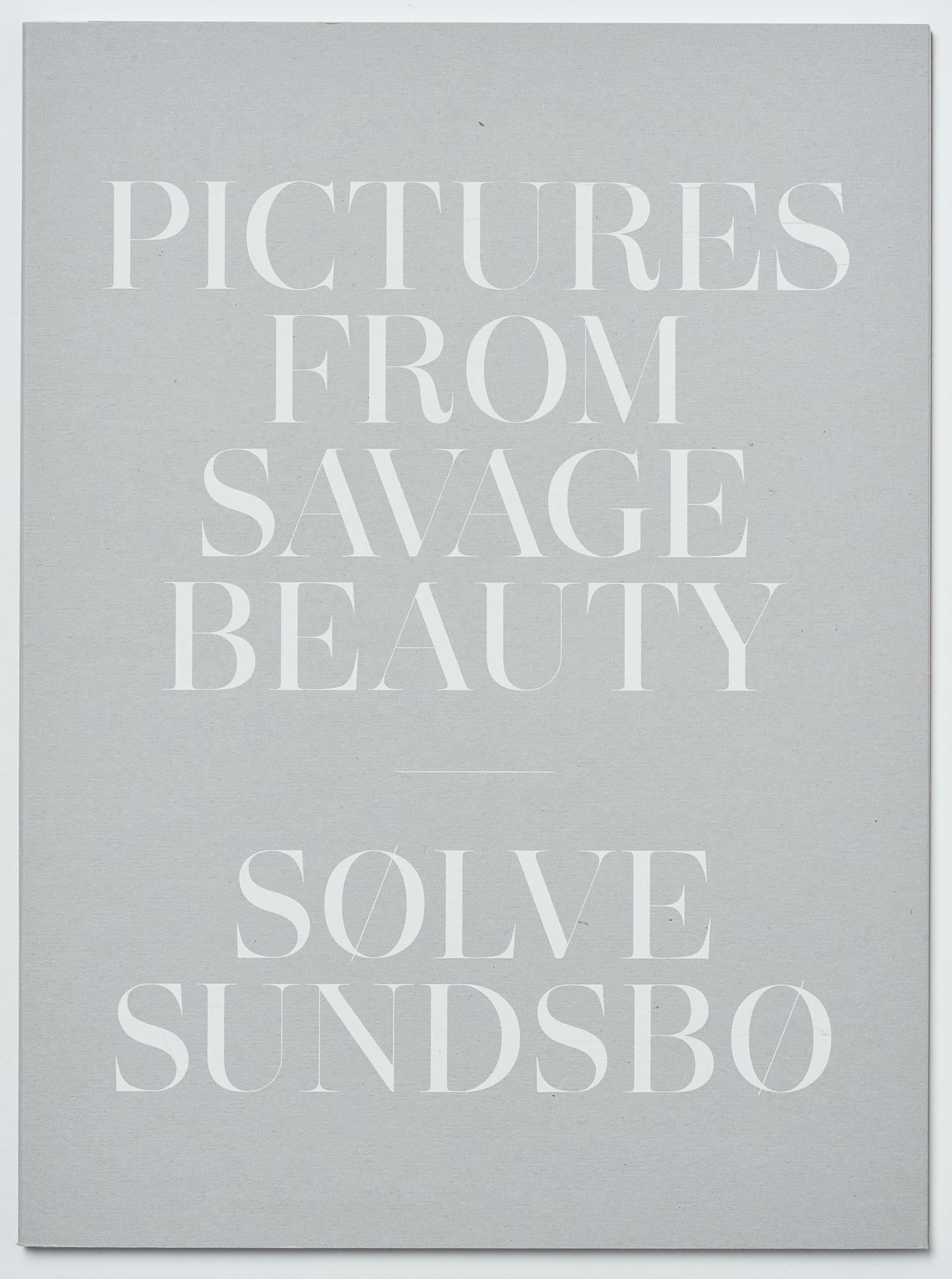 Sølve Søndsbø, bok Pictures from Savage Beauty signed.