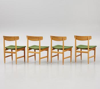 Børge Mogensen, stolar, 4 st, "Öresund", 1900-talets andra hälft.