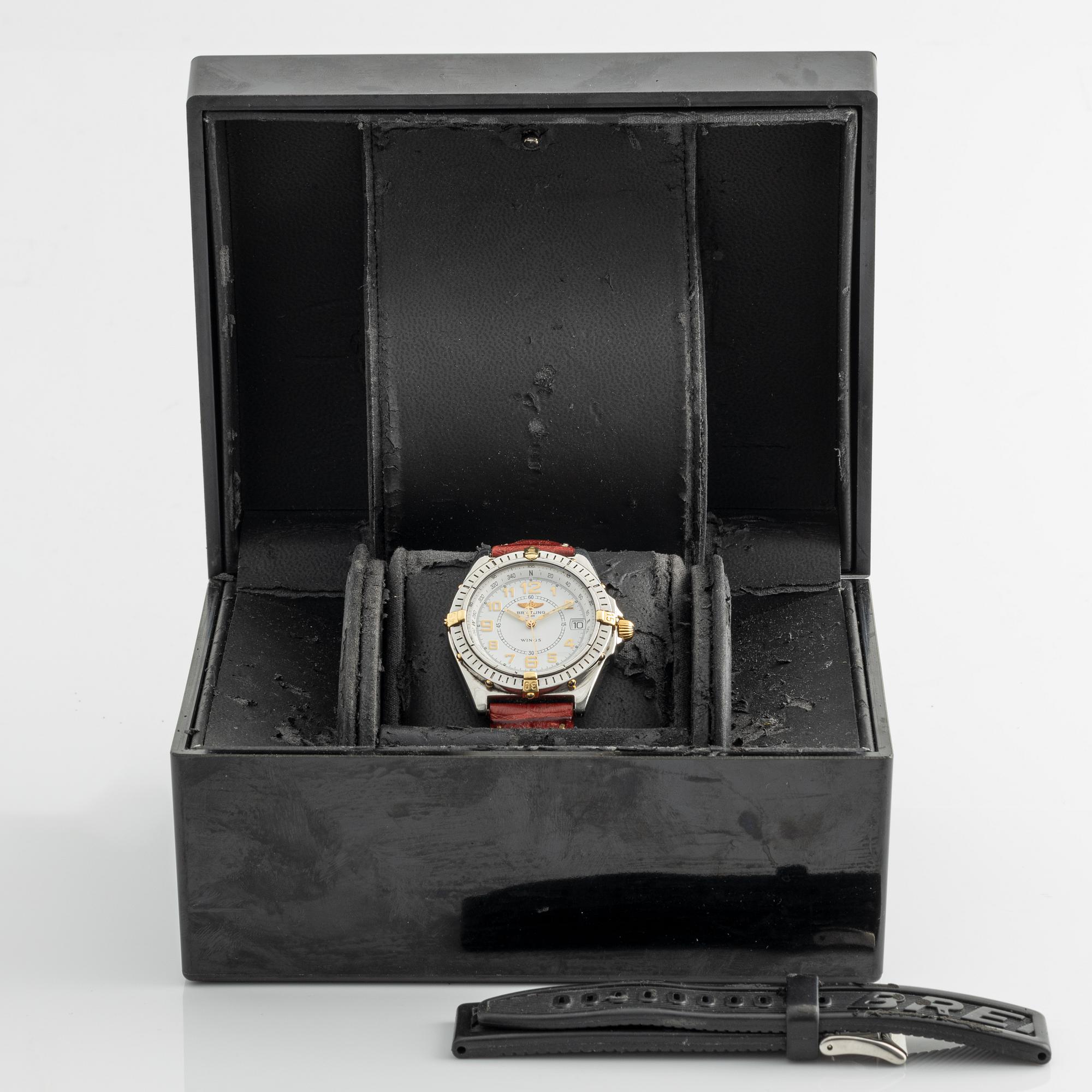 Breitling, Wings, wristwatch, 38 mm.