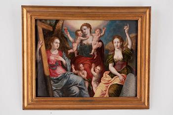 Marten de Vos Follower of, Allegory of Charity.