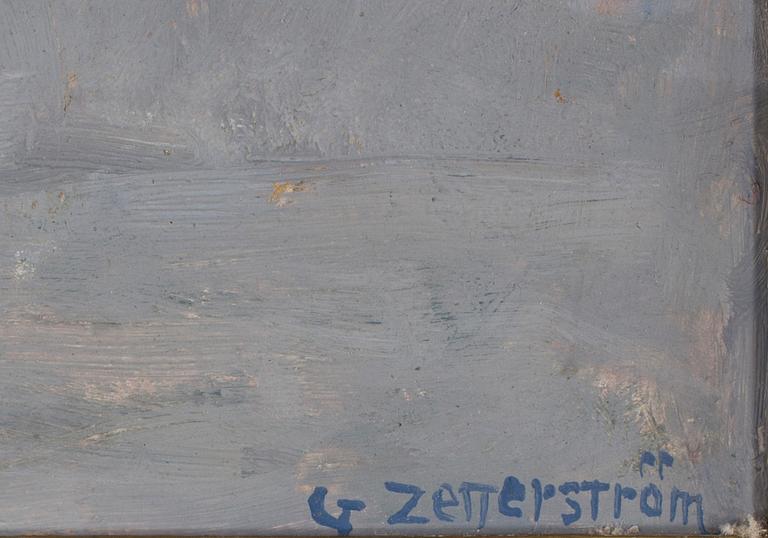 GUNNAR ZETTERSTRÖM, olja på pannå, signerad.
