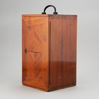 An early 20th century Mahogany microscope case.