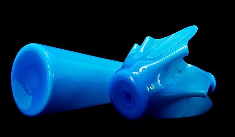 KARAFF samt SKÅL, glas, Venini, Murano, Italien, 1900-talets andra hälft. Osign.