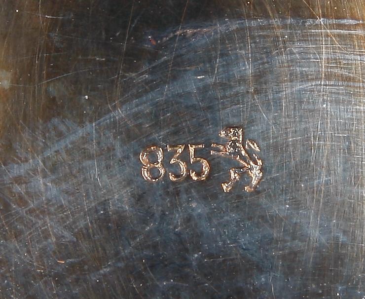 PARTI SILVER, 4 delar, bl a CG Hallberg, 1900-tal.