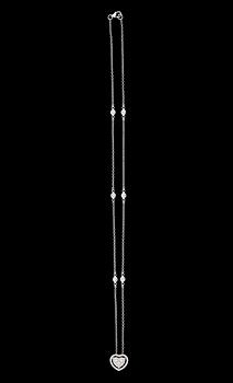 COLLIER, 18K vitguld, briljantslipade diamanter tot 0.61 ct. Vikt ca 5 g.