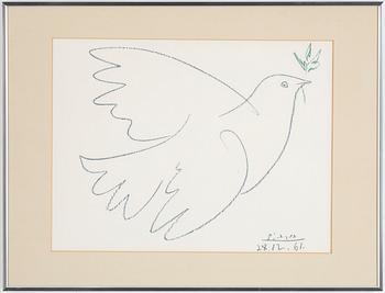 PABLO PICASSO, after, print, signed and dated in print.