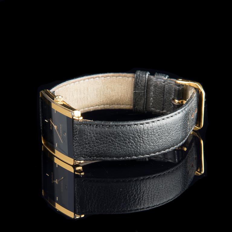 ARMBANDSUR, Rado Florence, guld, läderarmband. Original etui.