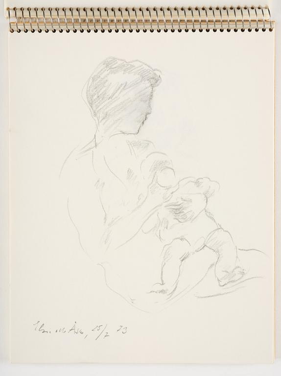 Lotte Laserstein, Sketchbook with approximately 42 drawings, of which 1 is signed.