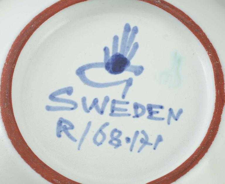 KERAMIKSKÅL, Stig Lindberg, Gustavsbergs Studio, 1900-talets senare hälft.