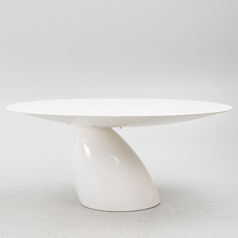 Eero Aarnio, a dining table, 'Parabel', designed in 1994.