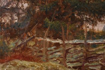 BRUNO LILJEFORS, oil on canvas, signed and dated 1912.
