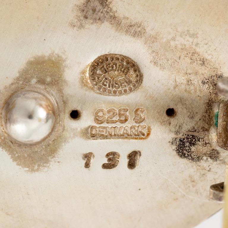 Georg Jensen, earrings, a pair, silver,