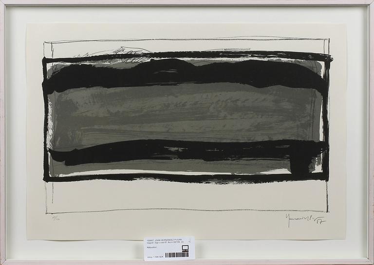 JOAN HERNANDEZ PIJUAN, litografi. Sign o dat 87. Numr 69/100.