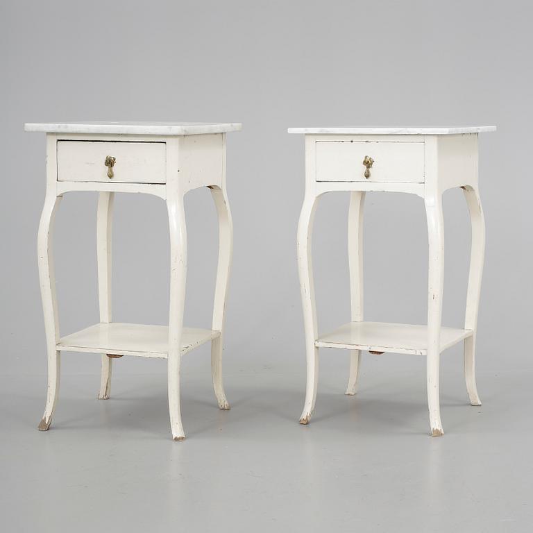 SÄNGBORD, ett par, 1900-talets första hälft.