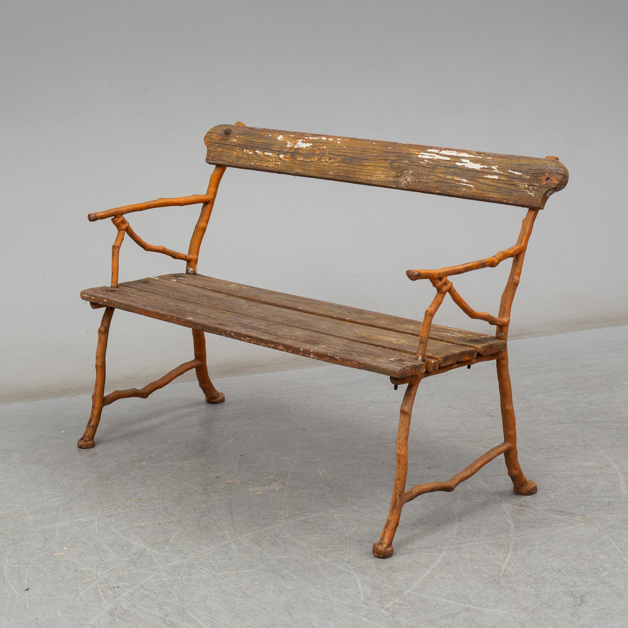 Garden sofa and two armchairs, Bolinder, Stockholm, ca 1900.