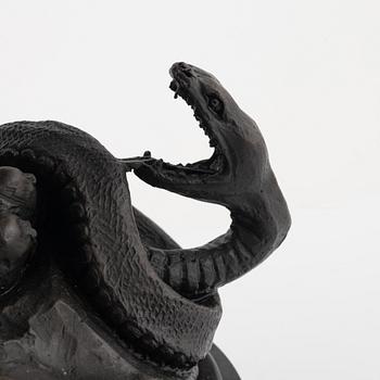 Antoine Louis Barye, after, 'Lion au Serpent'.
