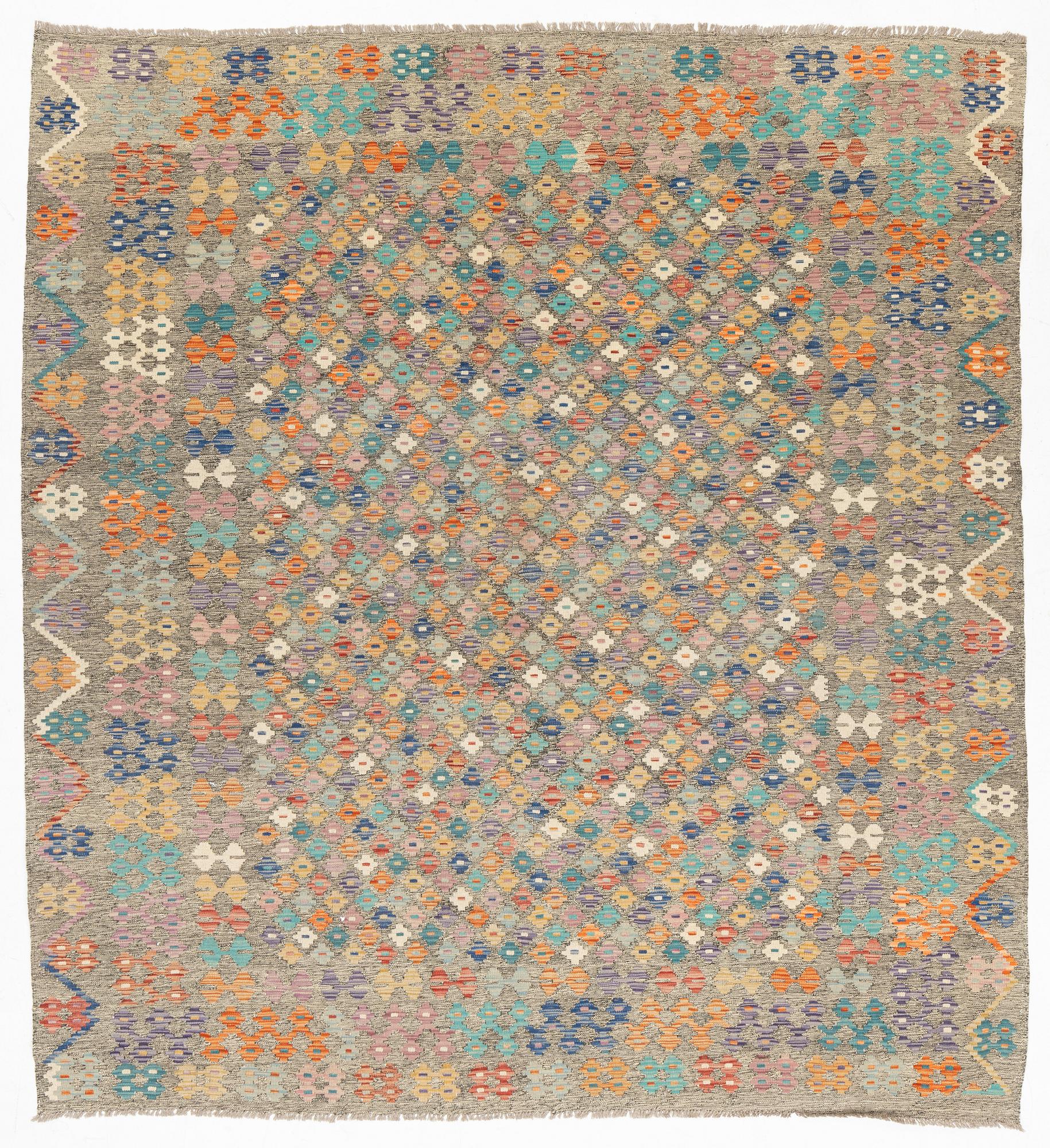 A carpet, Kilim, ca 288 x 266 cm.